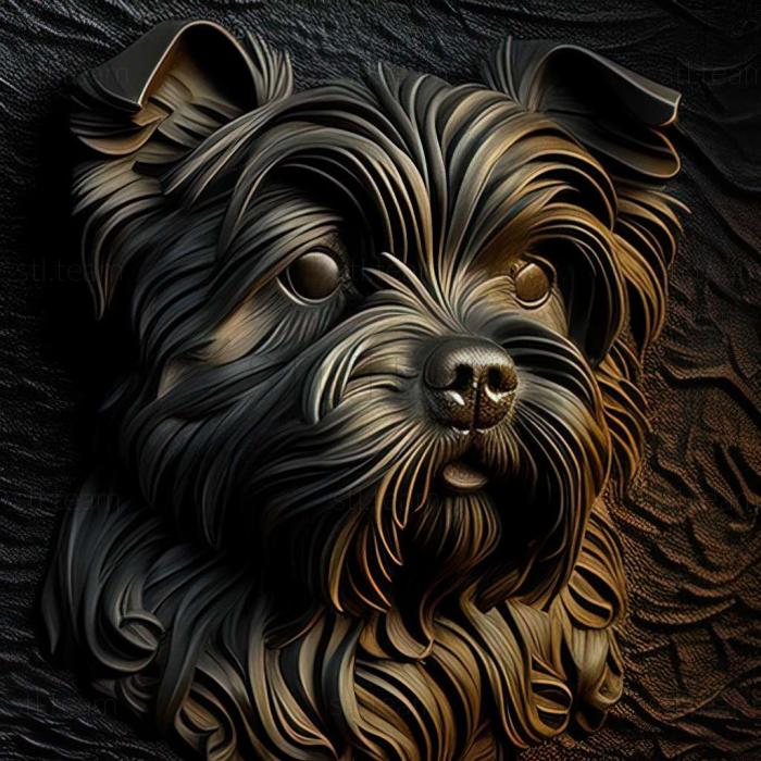 3D model Affenpinscher dog (STL)